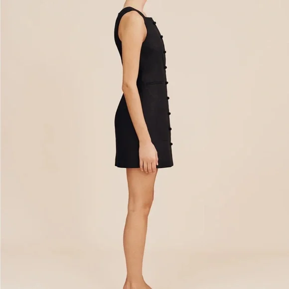 Posse Linen little black dress NWT - Picture 5 of 7